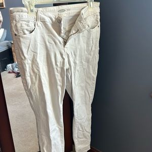 Old navy white skinny jeans